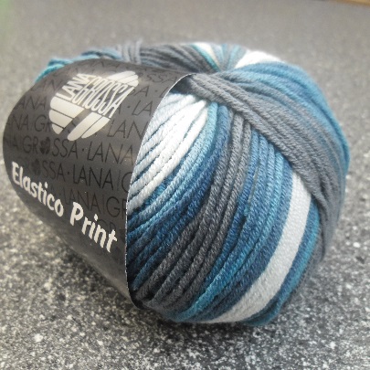 Elastico Print - blauw-grijs